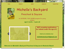 Tablet Screenshot of michellesbackyard.com